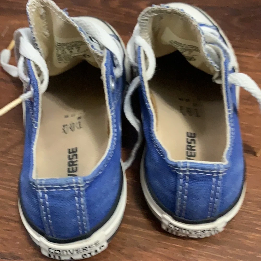 CONVERSE ALL STAR SZ 11 BOYS’ BLUE WHITE SNEAKERS
